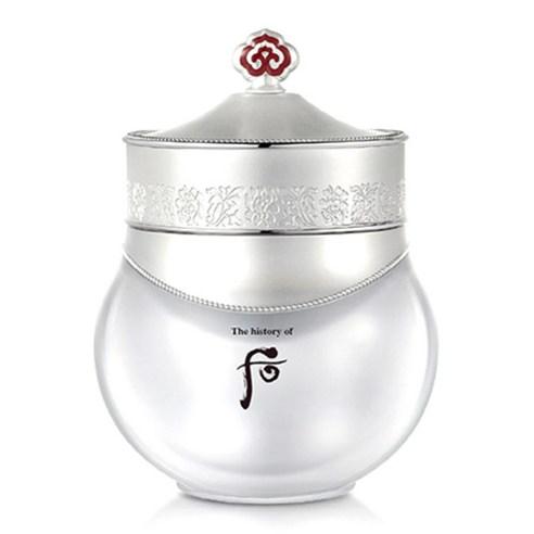 ProtoClinical k-beauty [The History of Whoo] GONGJINHYANG SEOL Radiant White Moisture Cream 60ml cream product packaging on a light background.