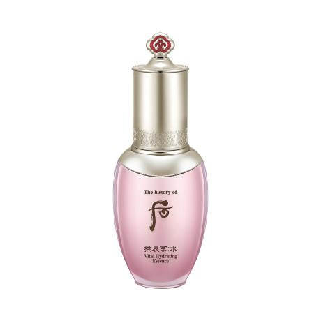 ProtoClinical k-beauty [The History of Whoo] GONGJINHYANG SOO 'SOO YEON ESSENCE' Vital Hydrating Essence 45ml essence bottle on a light background.