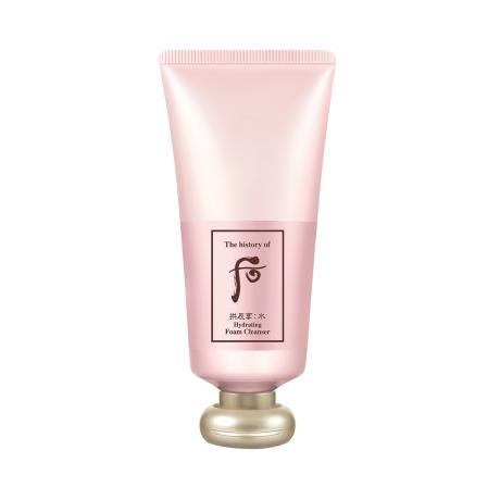 ProtoClinical k-beauty [The History of Whoo] GONGJINHYANG SOO 'SOO YEON FOAM CLEANSER' Hydrating Foam Cleanser 180ml cleansing foam product packaging on a light background.