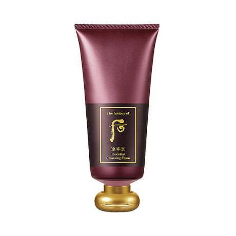 ProtoClinical k-beauty [The History of Whoo] Jinyulhyang Jinyul Essential Cleansing Foam 180ml cleansing foam product packaging on a light background.
