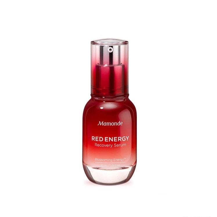 ProtoClinical k-beauty Mamonde Red Energy Recovery Serum (Hydrate & Smooth) 30ml shown in a clean product image on a light background.