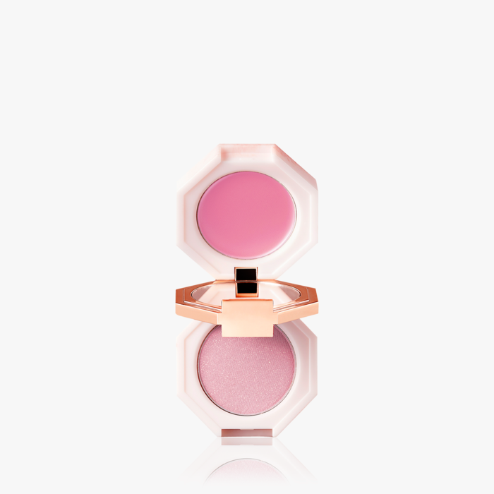 ProtoClinical k-beauty [DEAR DAHLIA] Paradise Dual Palette Blusher Duo 4g #02 Petal Princess palette packaging on a clean white background with soft lilac accents