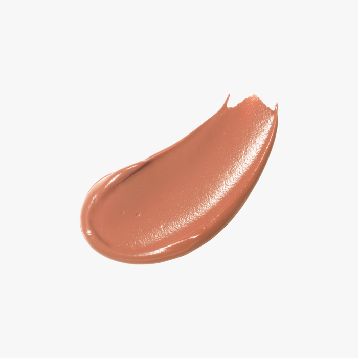 ProtoClinical k-beauty soft rose-brown beauty close-up with a centered diamond-shaped form on a pale background.