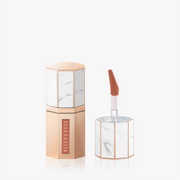 ProtoClinical k-beauty soft beige and taupe beauty close-up with a centered vertical form on a pale background.