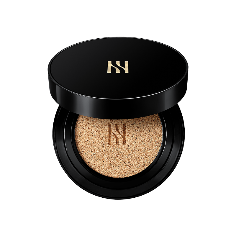 ProtoClinical k-beauty HERA BLACK CUSHION SPF 34 / PA++ 15g x 2 (8 Colors) product visual on a light background.