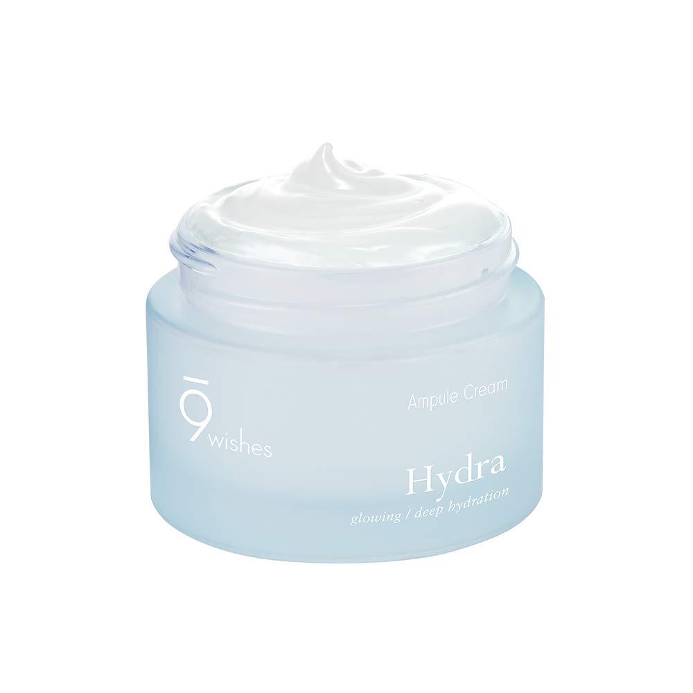 ProtoClinical k-beauty 9wishes Hydra Ampule Cream 50ml single round cream jar centered on a white background