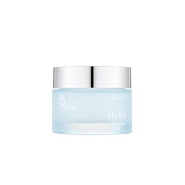 ProtoClinical k-beauty 9wishes Hydra Ampule Cream 50ml single round cream jar centered on a white background