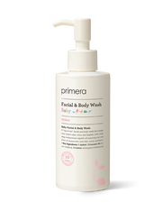 ProtoClinical k-beauty primera Baby Facial & Body Wash 250ml single pump bottle packshot on a clean white background