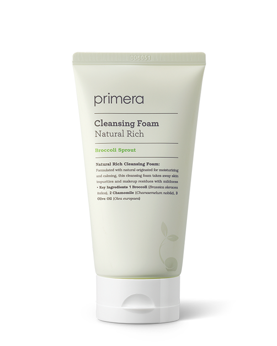 primera Natural Rich Cleansing Foam 150ml by ProtoClinical shown in product packaging on a clean background for a k-beauty skincare routine.