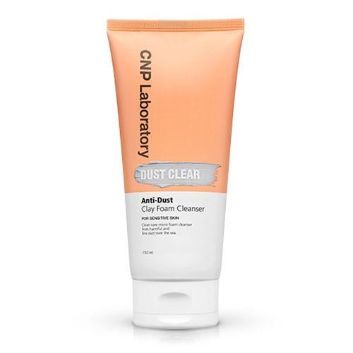 ProtoClinical k-beauty CNP Anti-Dust Clay Foam Cleanser 150ml single upright package centered on a white background with pale blue side accents