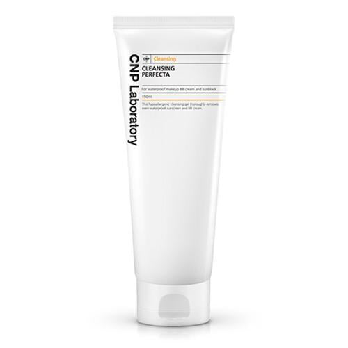 ProtoClinical k-beauty CNP Cleansing Perfecta 150ml single upright package centered on a white background with pale blue side accents