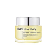 ProtoClinical k-beauty CNP Propolis Ampule Oil In Cream 50ml single round cream jar with a pale yellow label centered on a white background
