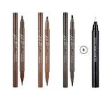 ProtoClinical k-beauty CLIO Kill Brow Dual Tattoo Pen & Remover Pen Set (3 Colors) two slim brow pen packages shown side by side on a clean white background