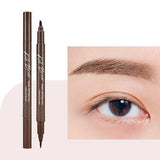 ProtoClinical k-beauty CLIO Kill Brow Dual Tattoo Pen & Remover Pen Set (3 Colors) dual brow pen components in slim packaging on a clean white background
