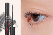 ProtoClinical k-beauty CLIO Kill Lash Superproof Mascara 7g (5 Colors) wide horizontal shade reference graphic with black and warm tan tones on a light background
