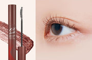 ProtoClinical k-beauty CLIO Kill Lash Superproof Mascara 7g (5 Colors) shade 05 Rose Brown shown in a wide horizontal shade reference graphic with rosy brown tones on a light background