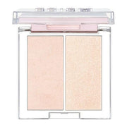 ProtoClinical k-beauty CLIO Prism Highlighter Duo 2.8g X 2ea (2 Colors) dual round highlighter compact packaging on a clean white background