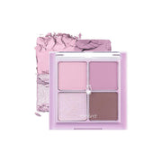ProtoClinical k-beauty rom&nd BETTER THAN EYES - MILK SERIES 6g (2 Colors) single square eyeshadow palette with soft lavender-pink tones centered on a light background