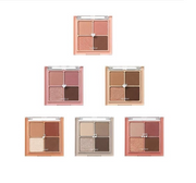 ProtoClinical k-beauty rom&nd BETTER THAN EYES 6g (6 Colors) single square eyeshadow palette with warm neutral tones centered on a light background.