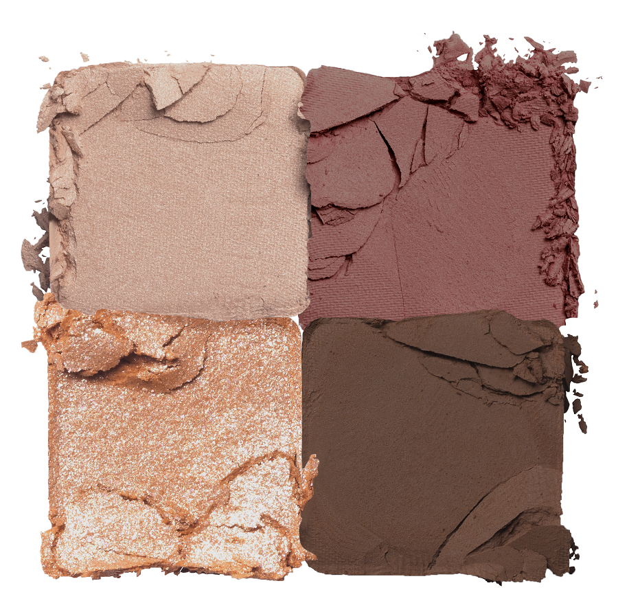 ProtoClinical k-beauty rom&nd BETTER THAN EYES 6g (6 Colors) single square eyeshadow palette with rosy pink tones centered on a light background