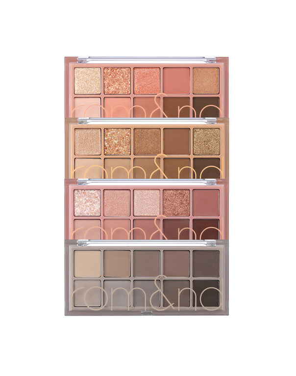 ProtoClinical k-beauty rom&nd BETTER THAN PALETTE 7.5g (4 colors) single eyeshadow palette compact centered on a light background