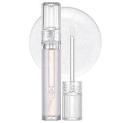 ProtoClinical k-beauty rom&nd GLASTING WATER GLOSS 4.5g (3 Colors) single slim gray gloss tube silhouette standing upright on a pale pink-white background
