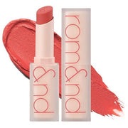 ProtoClinical k-beauty rom&nd Zero Matte Lipstick 3g #08 Adorable single lipstick tube with a colored cap and silver base standing upright on a white background