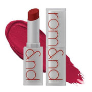 ProtoClinical k-beauty rom&nd ZERO MATTE LIPSTICK (20 Colors) single lipstick tube with a colored cap and silver base standing upright on a white background