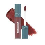 ProtoClinical k-beauty rom&nd ZERO VELVET TINT 5.5g (4 Colors) square shade graphic with warm rose tint color, compact swatch layout, and a pale background