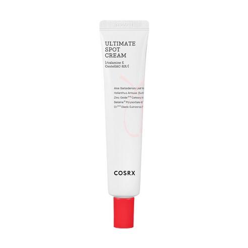 ProtoClinical k-beauty COSRX AC Collection Ultimate Spot Cream 30g single slim cream tube centered on a white background