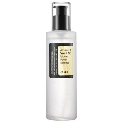 ProtoClinical k-beauty COSRX Advanced Snail 96 Mucin Power Essence 100ml single upright essence bottle with a dark cap on a white background