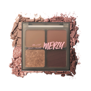 ProtoClinical k-beauty MERZY Mood-Fit Shadow Palette 8g (3 Colors) single eyeshadow palette compact centered on a light background