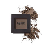 ProtoClinical k-beauty MERZY THE FIRST EYESHADOW 2g (5 Colors) single charcoal square eyeshadow compact centered on a light background with pale yellow corner highlights