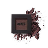 ProtoClinical k-beauty MERZY THE FIRST EYESHADOW 2g (5 Colors) single deep taupe square eyeshadow compact centered on a light background with pale yellow corner highlights