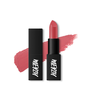 ProtoClinical k-beauty MERZY THE FIRST LIPSTICK ME SERIES 3.5g (8 Colors) single mauve lipstick bullet in a faceted beige case centered on a white background