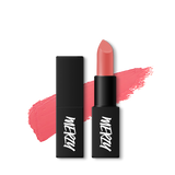 ProtoClinical k-beauty MERZY THE FIRST LIPSTICK ME SERIES 3.5g (8 Colors) single dusty rose lipstick bullet in a faceted beige case centered on a white background