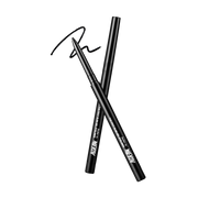 ProtoClinical k-beauty MERZY THE FIRST SLIM GEL EYELINER 0.05g (5 Colors) single vertical gel eyeliner swatch with a pointed tip and rounded center on a black background