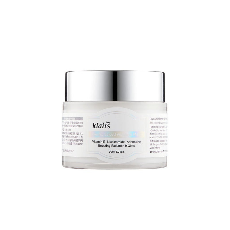 ProtoClinical k-beauty KLAIRS Freshly Juiced Vitamin E Mask 90ml shown as a single front-facing product container centered on a plain light background