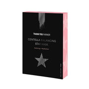 ProtoClinical k-beauty [THANK YOU FARMER] Centella Balancing Star Mask 30ml X 10ea single star mask package shown alone on a light background