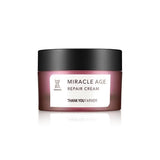ProtoClinical k-beauty [THANK YOU FARMER] Miracle Age Repair Cream 50ml shown in product packaging on a light background.