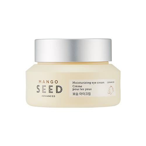 ProtoClinical k-beauty THE FACE SHOP Mango Seed Moisturizing Eye Cream 30ml single eye cream package shown upright on a clean white background