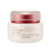 ProtoClinical k-beauty THE FACE SHOP Pomegranate And Collagen Volume Lifting Eye Cream 50ml single eye cream package shown upright on a clean white background