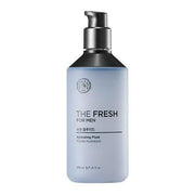 ProtoClinical k-beauty THE FACE SHOP The Fresh For Men Hydrating Fluid 200ml single upright pale blue bottle centered on a white background