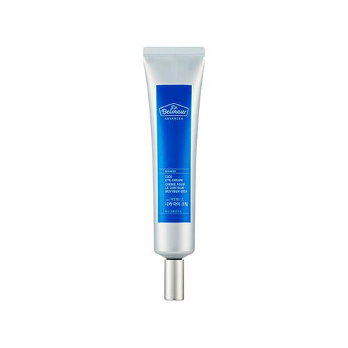 ProtoClinical k-beauty Dr.Belmeur Advanced Cica Eye Cream 25ml single upright pale blue tube centered on a plain white background