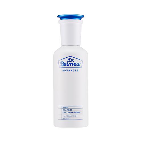 ProtoClinical k-beauty Dr.Belmeur Advanced Cica Toner 150ml single upright pale blue bottle centered on a plain white background