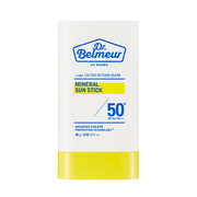 ProtoClinical k-beauty Dr.Belmeur UV Derma Mineral Sun Stick SPF 50+ PA+++ 20g single upright sun stick package centered on a light background.