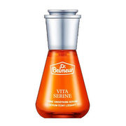 ProtoClinical k-beauty Dr.Belmeur Vita Serine Serum 45ml single upright amber serum bottle centered on a white background with soft mint and pink side accents