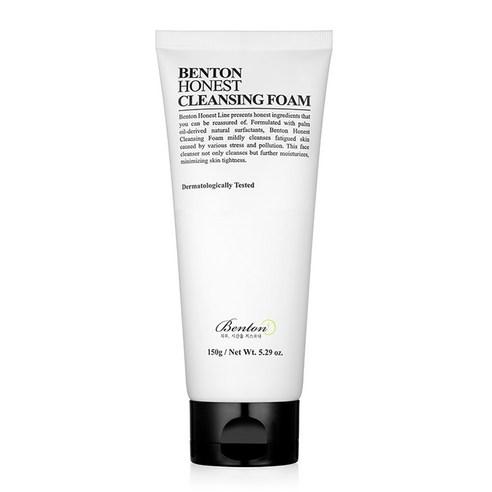 ProtoClinical k-beauty Benton Honest Cleansing Foam 150g single upright white cleansing tube centered on a light background.