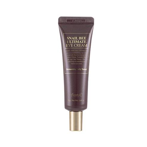 Benton Snail Bee Ultimate Eye Cream 30g by ProtoClinical displayed in a clean product visual, highlighting the branded eye cream packaging for a k-beauty routine.