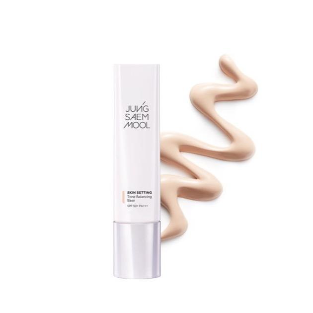ProtoClinical k-beauty JUNGSAEMMOOL Skin Setting Tone Balancing Base 40ml single upright beige bottle with a dark cap centered on a white background